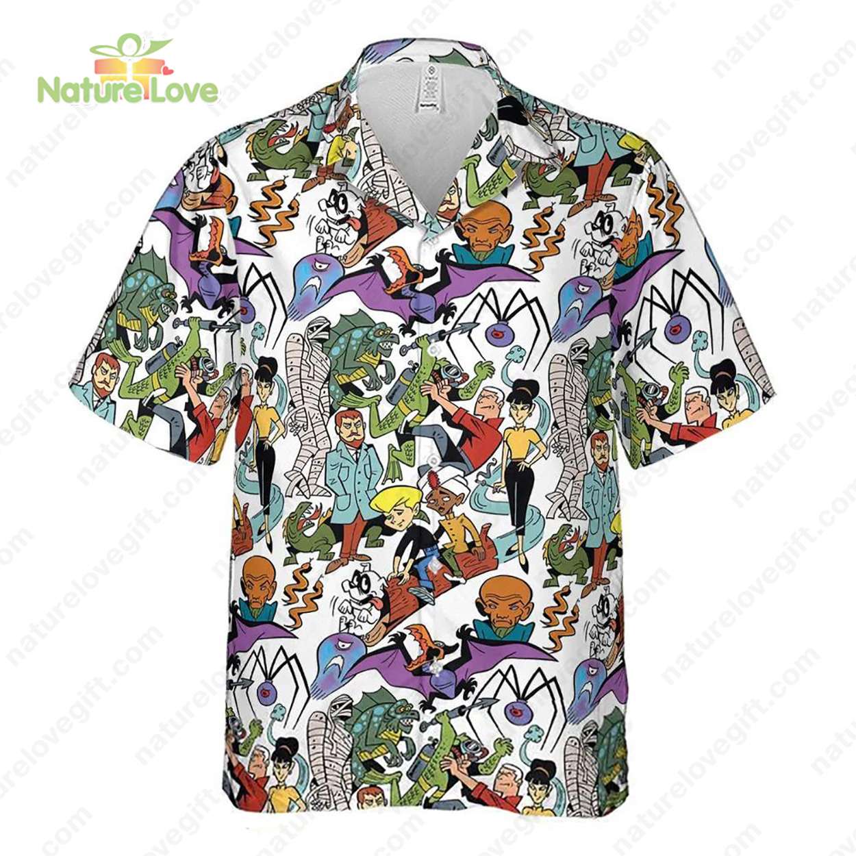 The New Adventures of Jonny Quest Cartoon Hawaiian Shirt