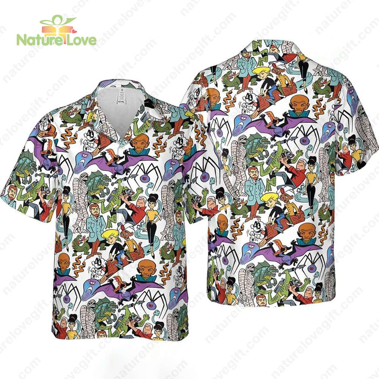 The New Adventures of Jonny Quest Cartoon Hawaiian Shirt