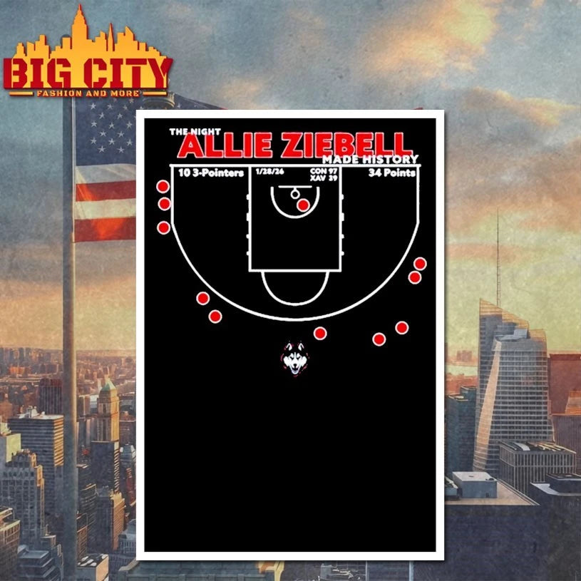 The Night Allie Ziebell Made History Basketball t-shirt