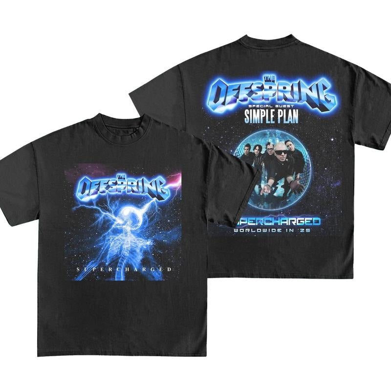 The Offsprings band T-shirt Super Charged Worldwire in 2025 Sweatshirt The Offsprings Tour 2025 Hoodie The Offsprings Merch Rock Music Tee Gift Fans Men Womenstyle{n002}2