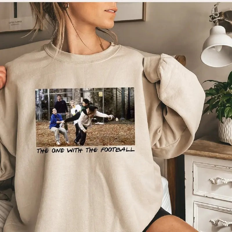 The One With The Football Shirt, The One With The Football Friendsgiving Shirt Hoodie, Sweatshirt | InkThreadWorks.com
