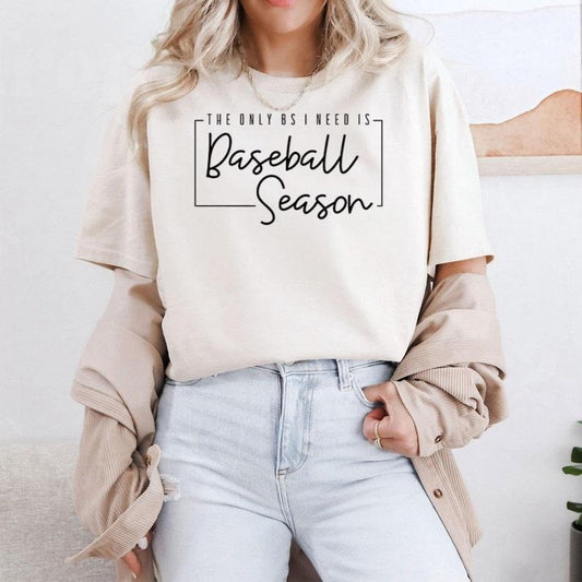 The Only BS I Need is Baseball Season Shirt, Baseball Vibes, Baseball Mom Shirt, Baseball Life, Life at the Field,...