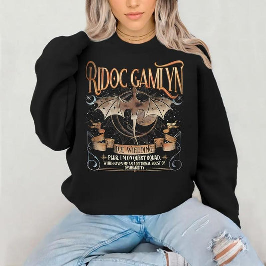 The Quest Squad Onyx Storm Sweatshirt For Fan, Ridoc Gamlyn Fourth Wing Series TShirt, Dragon Rider Hoodie, Gift For Book...