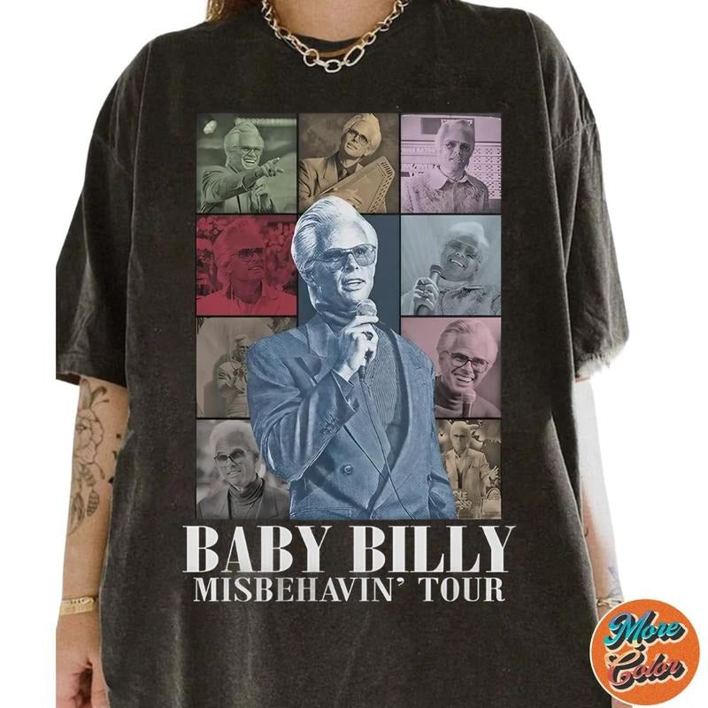 The Righteous Gemstones Shirt, Uncle Baby Billy Shirt, Misbehavin Tour Movie Shirt, Cotton Unisex T-shirt, Crew Neck, Size S- 3XL, Menswear Top, Womenswear Top Underwear Streetwear