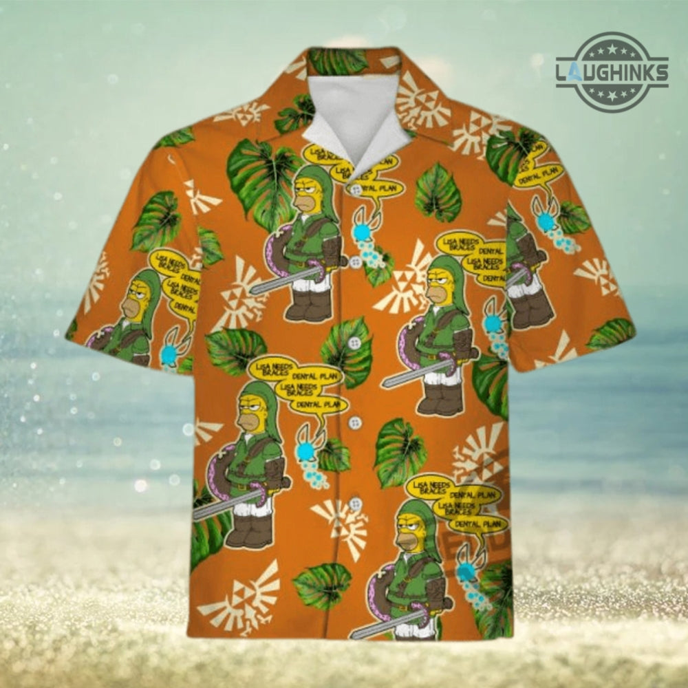 The Simpsons Hawaiian Shirt And Shorts The Simpsons Hawaiian Shirt Meme NEW