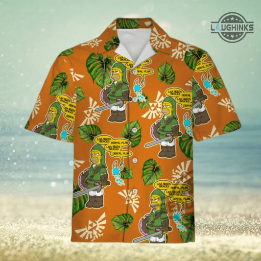 The Simpsons Hawaiian Shirt And Shorts The Simpsons Hawaiian Shirt Meme NEW