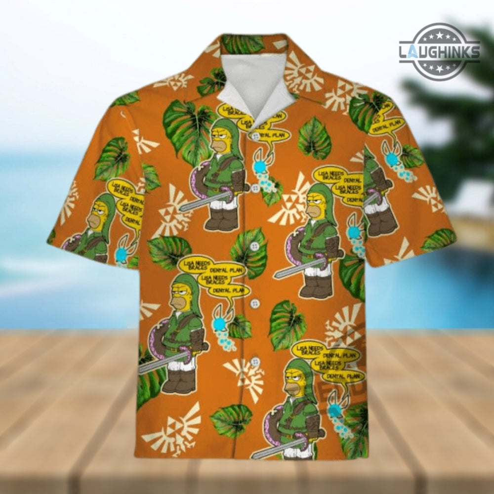 The Simpsons Hawaiian Shirt And Shorts The Simpsons Hawaiian Shirt Meme NEW