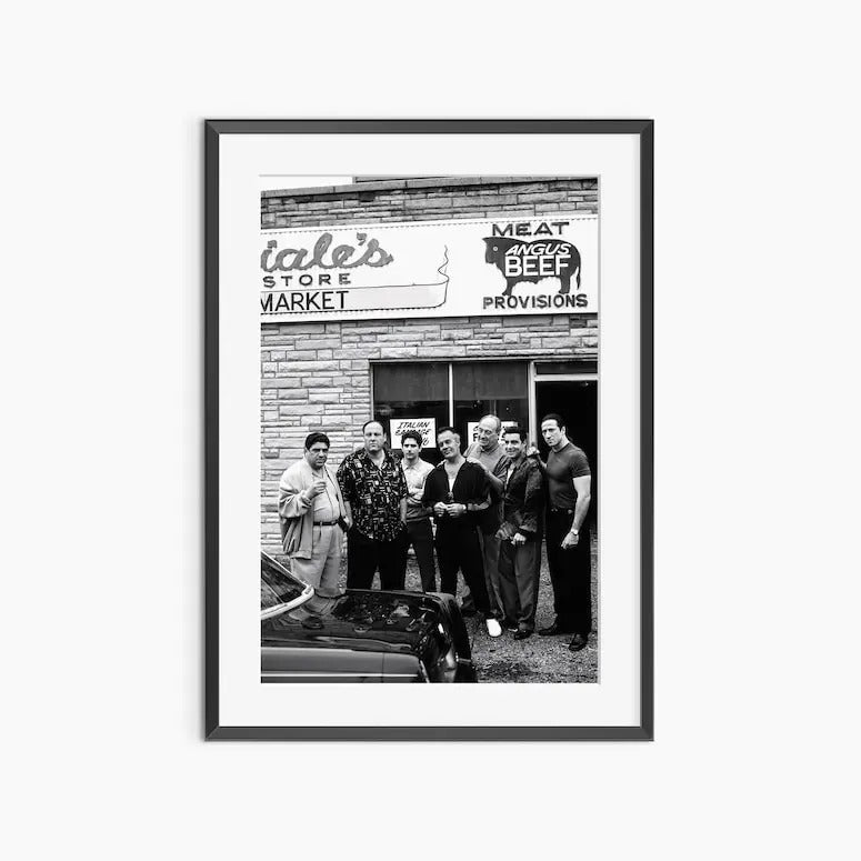 The Sopranos, Photography Prints, The Sopranos Poster, Sopranos Wall Art, Black and White Wall Art, Museum Quality Photography Poster