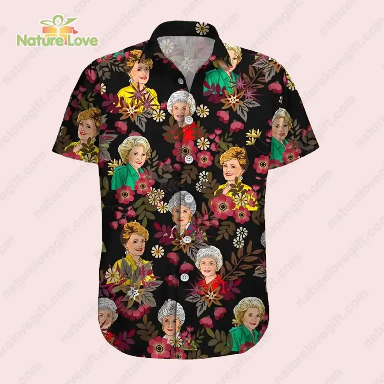 Golden Girls Stay Golden Tropical Leaves TV Series Hawaiian Shirt