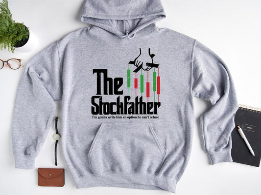 The Stockfather Sweatshirt, Trading Hoodie For Dad, Forex Trading Online Sweater, New Dad Birthday Sweatshirt, Father's...