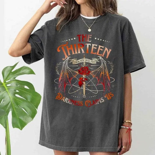 The Thirteen Throne Of Glass Shirt, The Thirteen Manon Blackbeak Fan Shirt, SJM Throne Of Glass Merch, Darkness Claims Us...