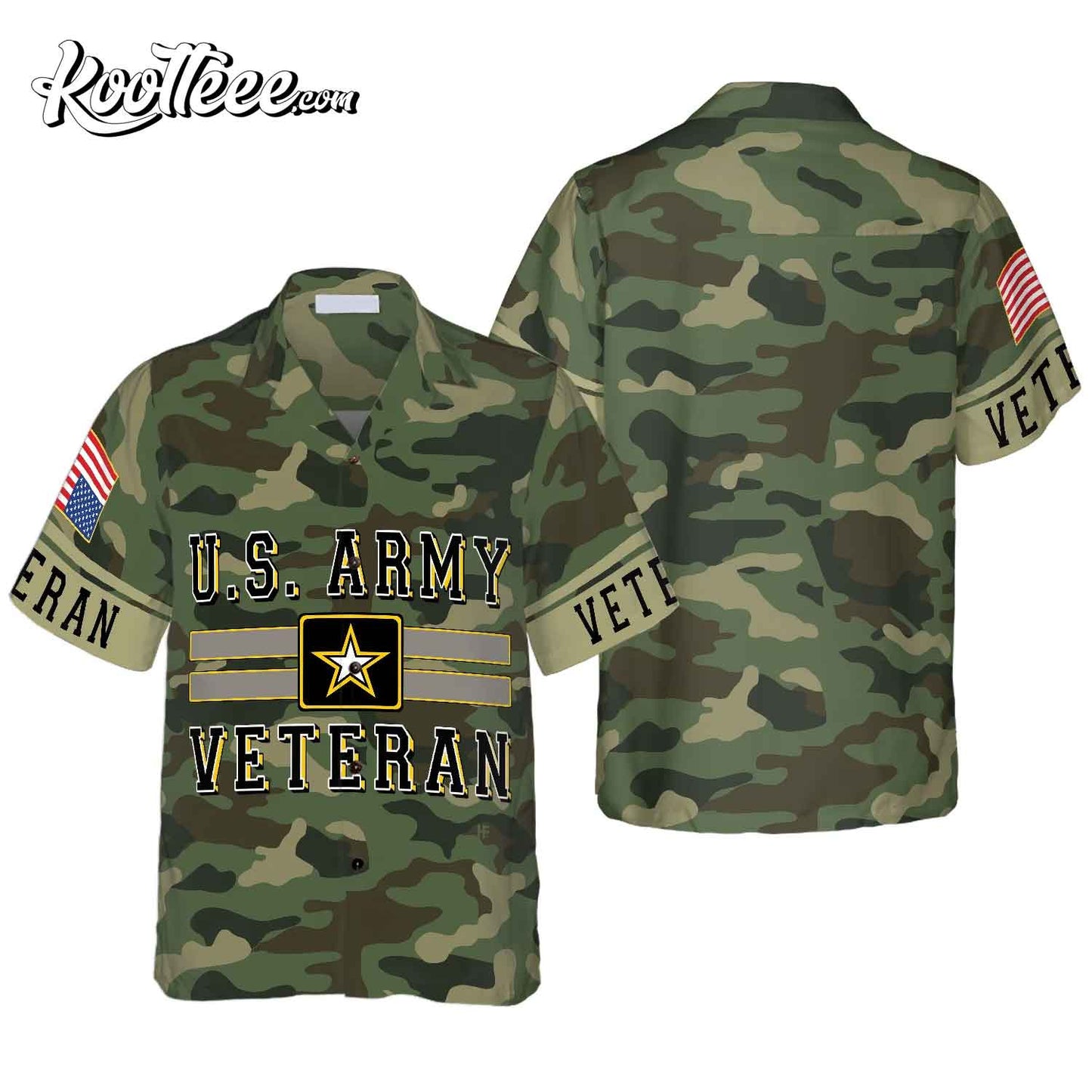 The US Army Veteran Hawaiian Shirt