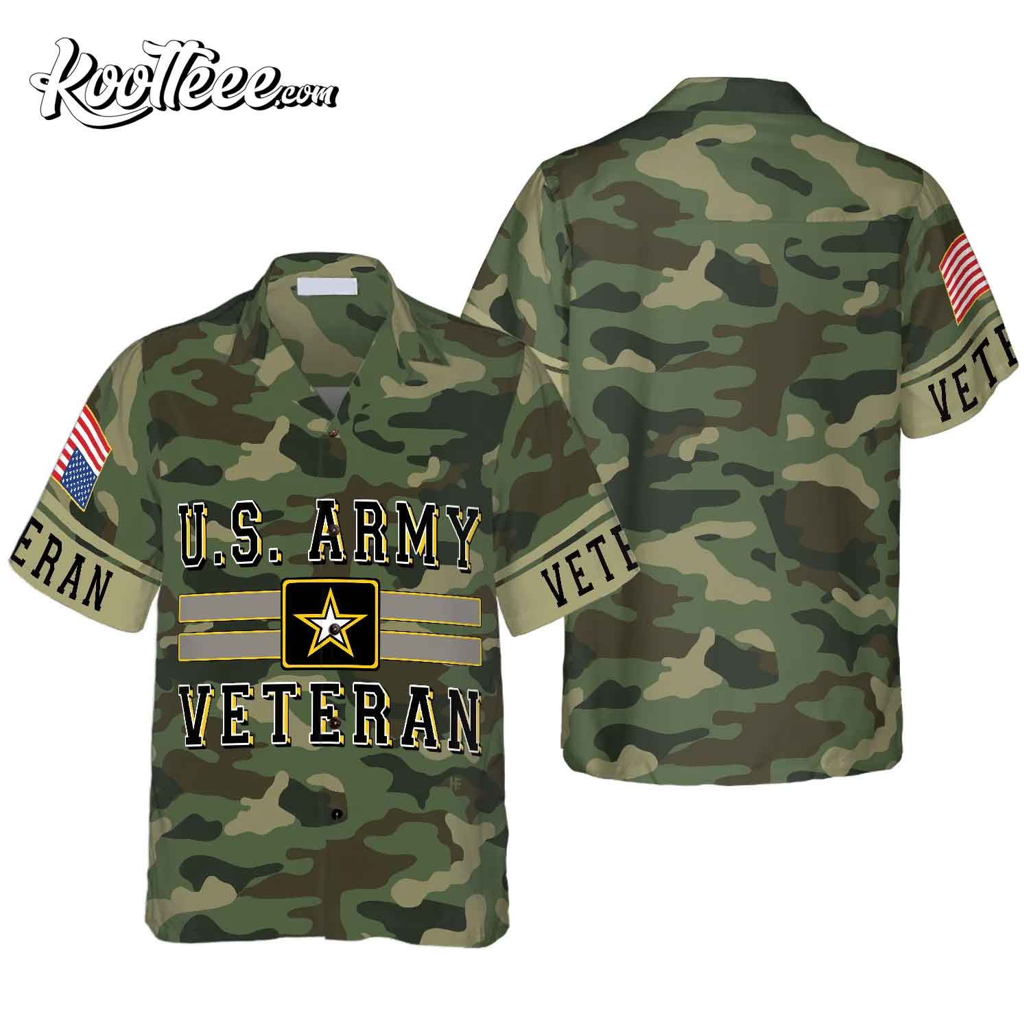 The US Army Veteran Hawaiian Shirt