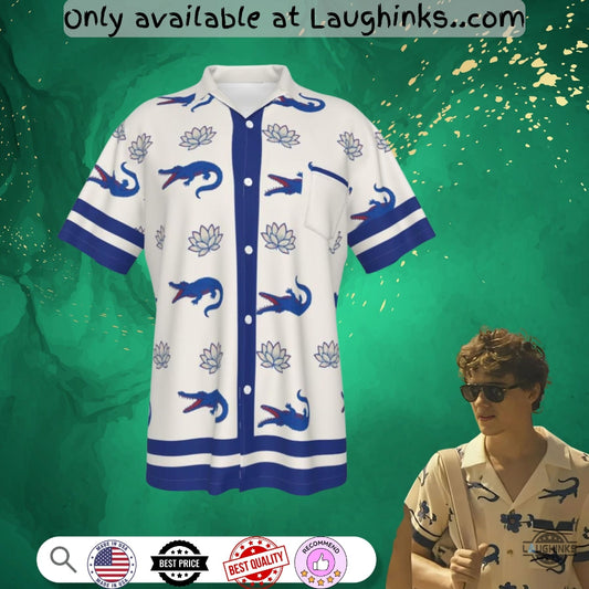 The White Lotus S03 Lochlan Ratliff Crocodiles Full Printed Hawaiian Shirt