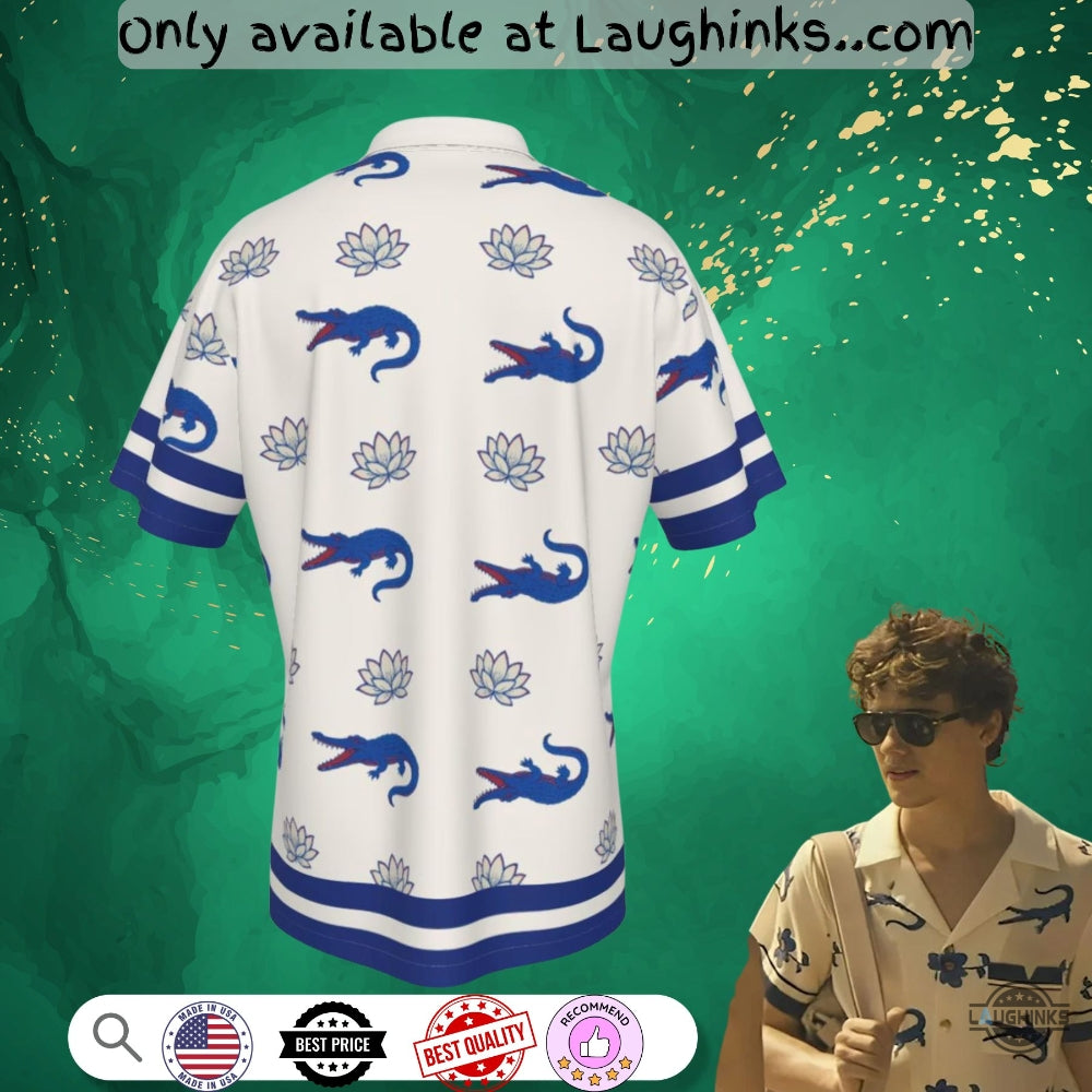 The White Lotus S03 Lochlan Ratliff Crocodiles Full Printed Hawaiian Shirt