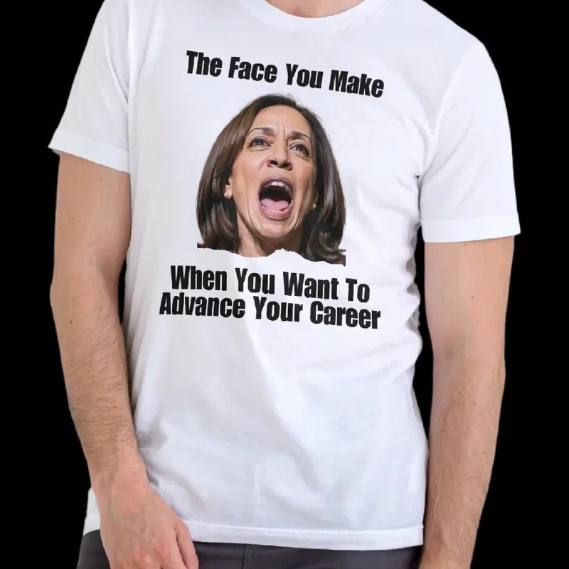 The face you make to advance your career. T-Shirt-Menswear Cotton Hoodie, Sweatshirt | InkThreadWorks.com