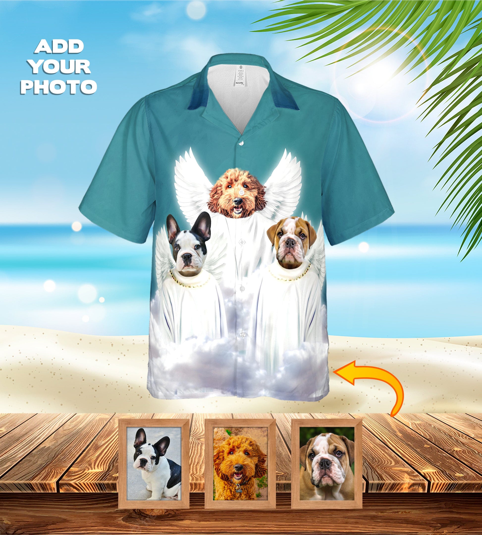 Custom Hawaiian Shirt (The Angel(s): 1 - 4 Pet)