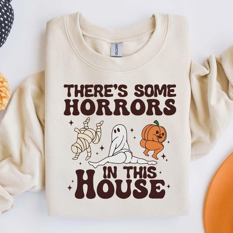 There some horrors in this house sweatshirt drg girlblackhoodie T-Shirts, Hoodie | InkThreadWorks.com
