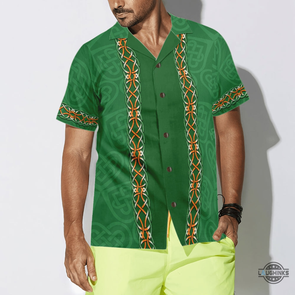 Theres A Little Bit Of Irish In Me Ireland Hawaiian Shirt Aloha Summer Beach Button Up Shirts And Shorts NEW