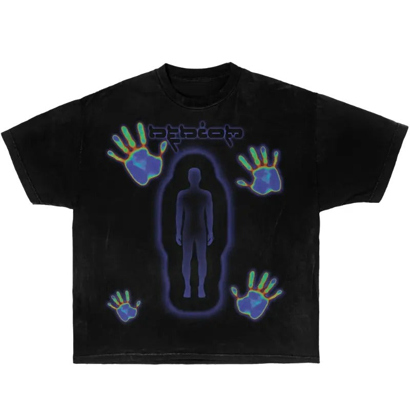 Thermal Feel Garment-Dyed Tee Streetwear Y2K - Vintage Y2k Graphic Tee, Y2k shirt, Y2k Fashion, Gift For Men & Women, Menswear Top Tropical Crewneck