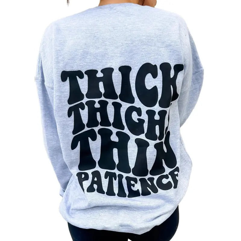 Thin Patience Graphic Sweatshirt