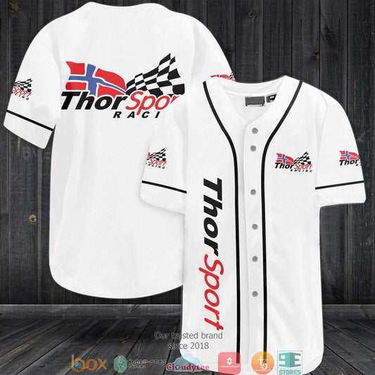 BEST ThorSport Racing Car Team Baseball Jersey