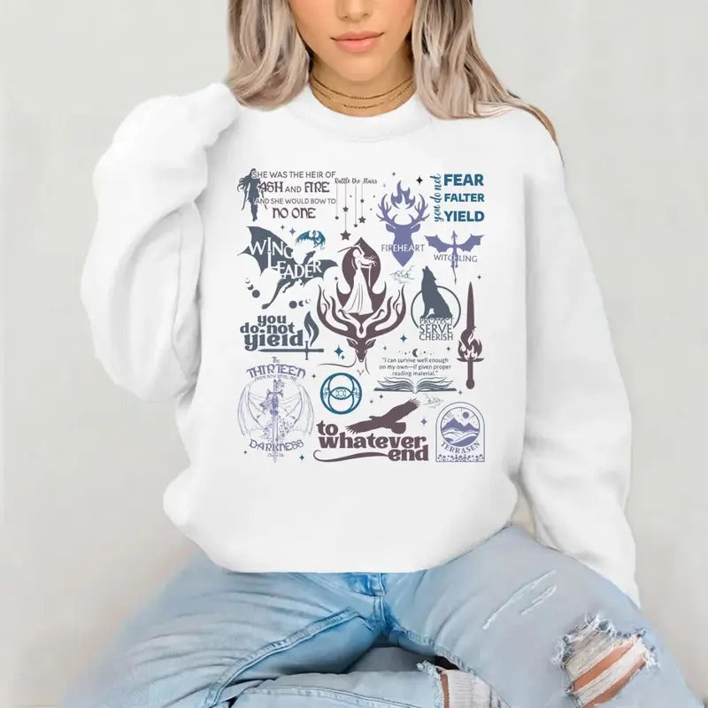 Throne Of Glass Shirt, Sarah J Maas, Bookish Merch Throne Of Glass Merch, Sjm Shirt,  Acotar Merch, Bookish Gift,  Manon Blackbeak, Rowan Whitethorn