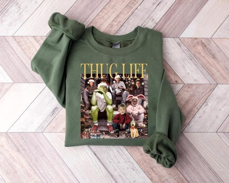 Thug Life Christmas Shirt Christmas Sweatshirt Christmas Movie Shirt Christmas Friends Shirt