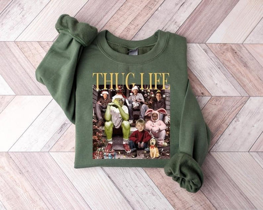 Thug Life Christmas Shirt Christmas Sweatshirt Christmas Movie Shirt Christmas Friends Shirt