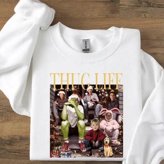 Thug Life Christmas Shirt Christmas Sweatshirt Christmas Movie Shirt Christmas Friends Shirtstyle{n002}2