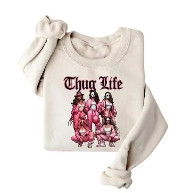 Thug Life sweatshirt, Christmas Thug Life hoodie, Christmas Shirt, Christmas Horror Movies sweatshirt, Thug Life Girls T-Shirt, Merry Christmas