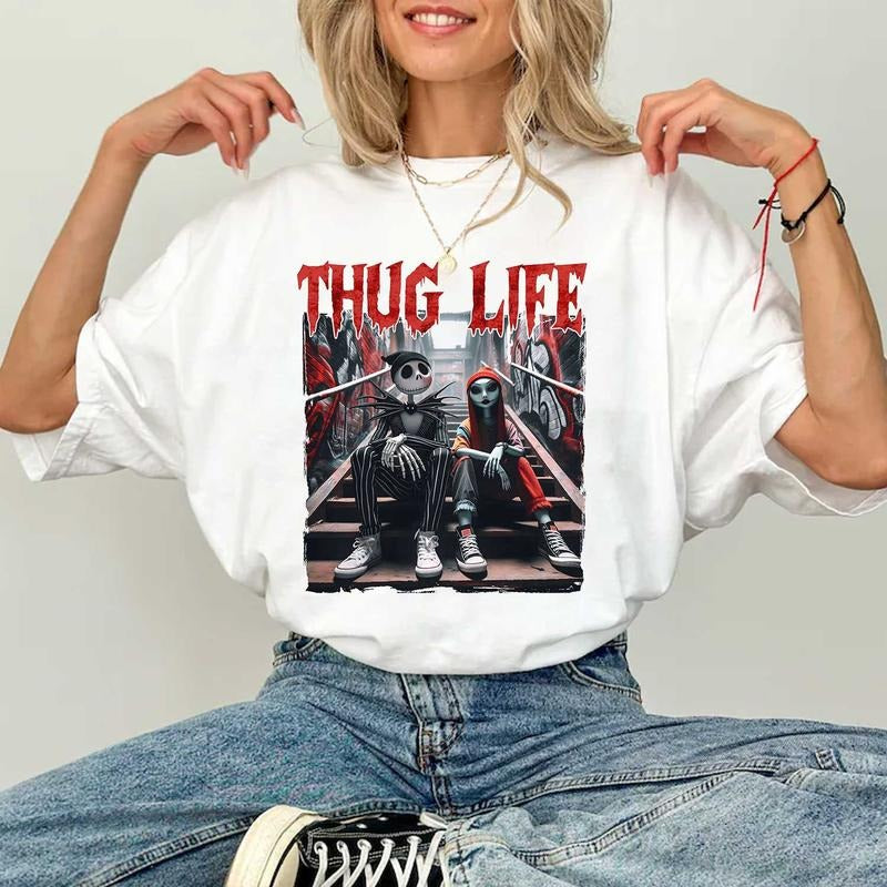 Thuglife Halloween Shirt, Hallowen Shirt,  Cute Fall Shirt, Spooky Season Hoodie, Sweatshirt | InkThreadWorks.com