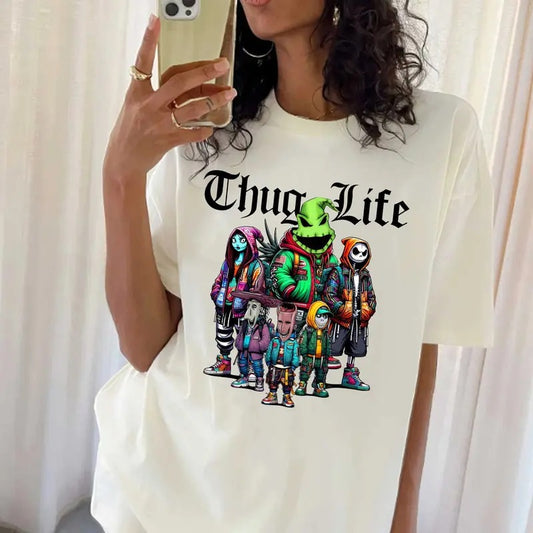 Thuglife Halloween Shirt, Hallowen Shirt,  Cute Fall Shirt, Spooky Seasonstyle{n002}2 Hoodie, Sweatshirt | InkThreadWorks.com