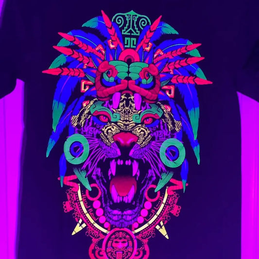 Tigre con penacho t-shirt Cotton Hoodie, Sweatshirt | InkThreadWorks.com