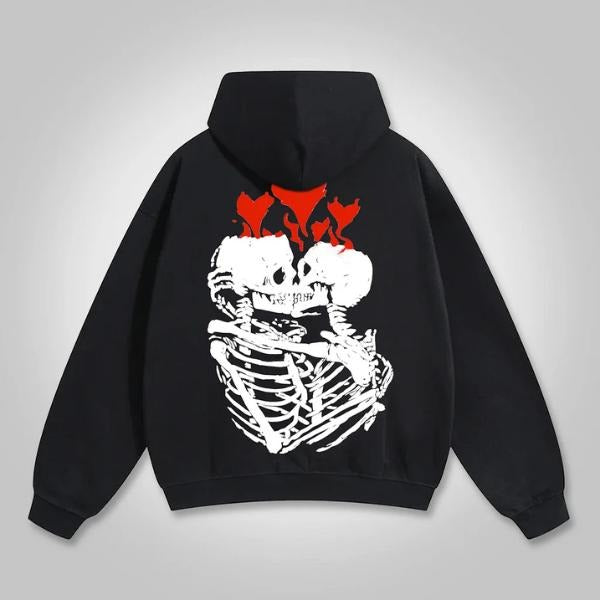 Til Death Do Us Part Puff Print Graphic Hoodie