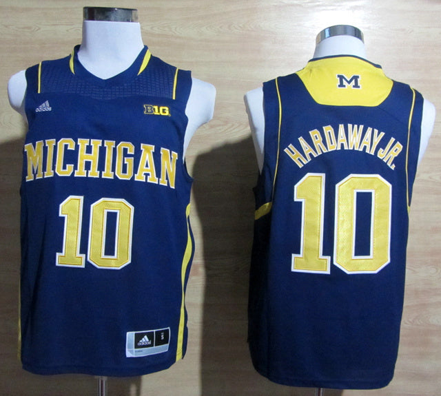Tim Hardaway Jr. #10 Navy With BIG 10 Logo