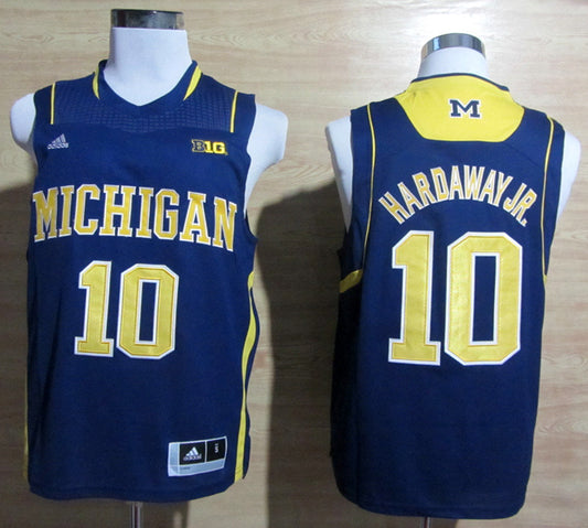 Tim Hardaway Jr. #10 Navy With BIG 10 Logo