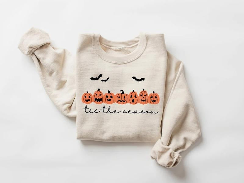 Tis The Season Halloween Sweatshirt,Halloween Sweatshirt,Spooky Season,Coffee Shirt,Halloween Design Shirt,Halloween Gift...