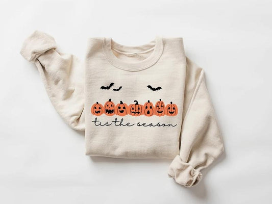 Tis The Season Halloween Sweatshirt,Halloween Sweatshirt,Spooky Season,Coffee Shirt,Halloween Design Shirt,Halloween Gift...