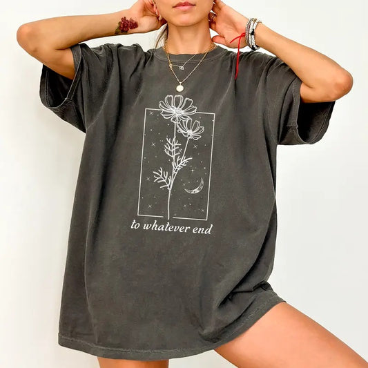 To Whatever End Shirt Comfort Colors, Bookish Women Tee, Book Lover Gifts, Booktrovert Shirt, Bookish Tee, Womenswear...