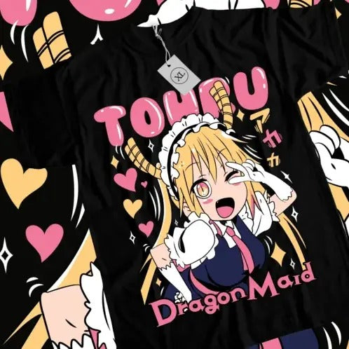 Tohru T-shirt Kobayashi-san Chi no Maid Dragon Girl waifu anime Shirt All Sizestyle{n002}2