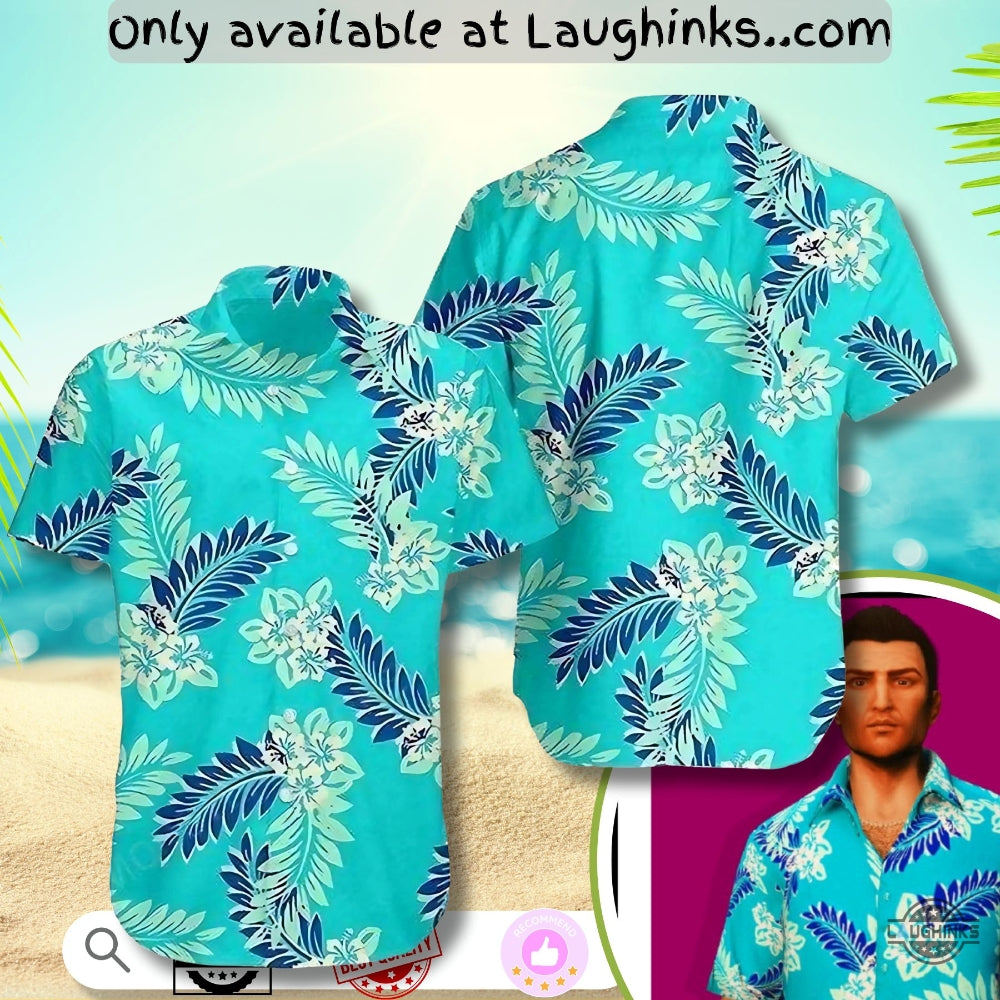 Tommy Vercetti Gta Vice City Aop Hawaiian Shirt