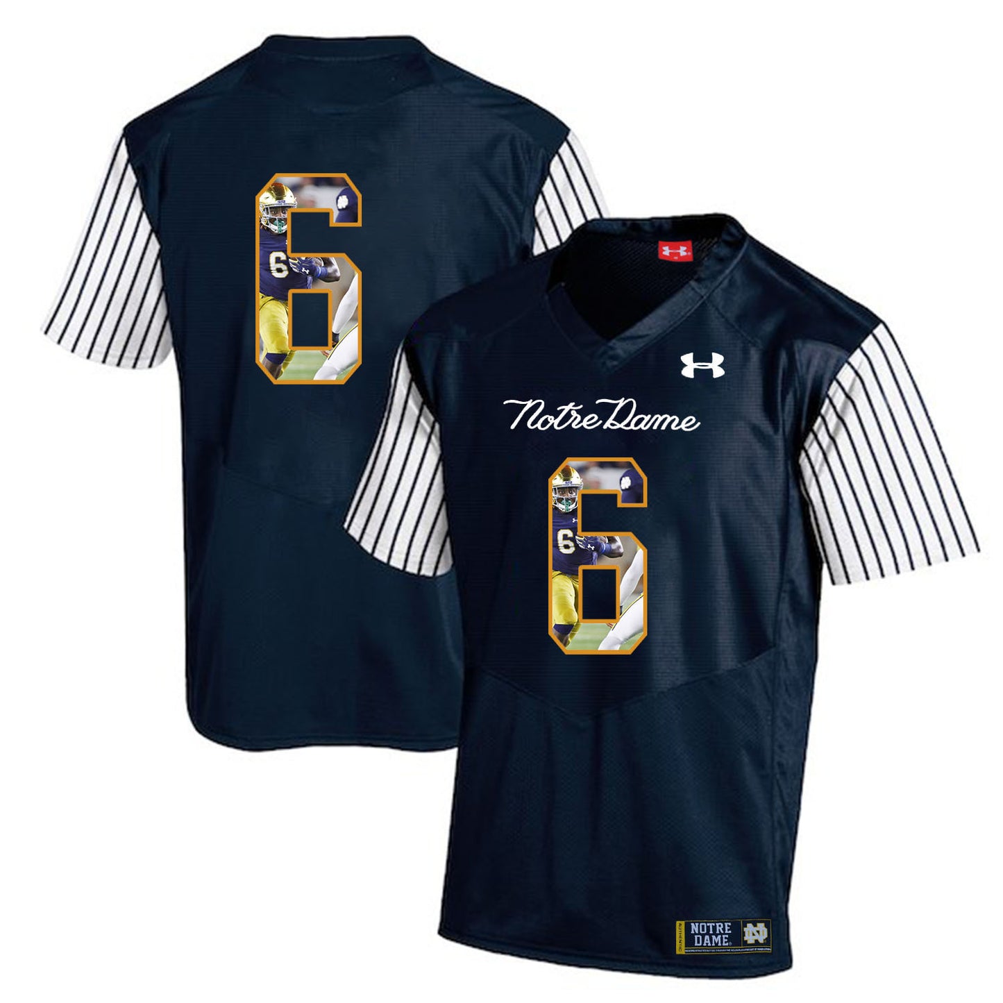 Tony Jones Jr.6 Striped Blue