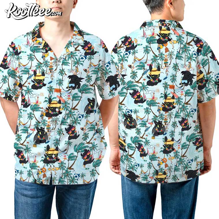 Toothless How To Train Your Dragon Aloha Blue Hawaiian Shirt
