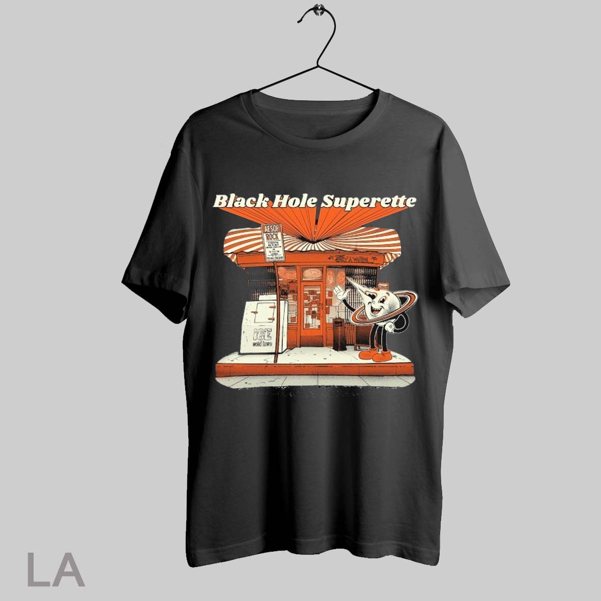 Top Aesop Rock Grand Opening Black Hole Superette T Shirt