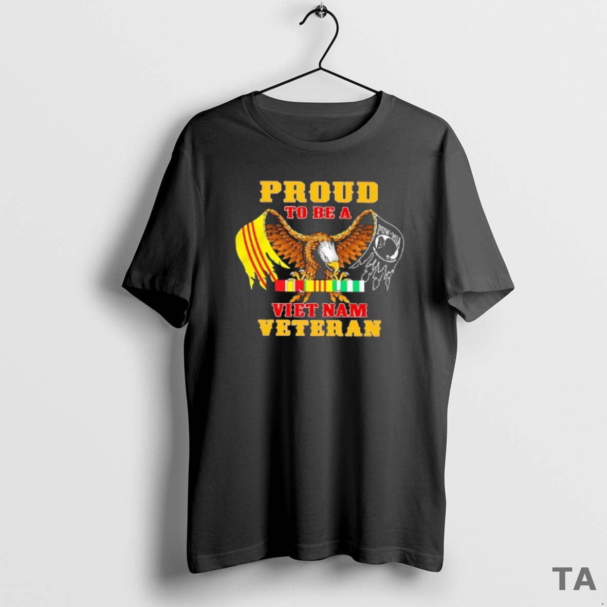 Top Eagle Proud To Be A Vietnam Veteran T Shirt Sweater Hoodie, Sweatshirt | InkThreadWorks.com