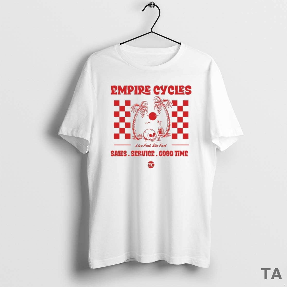 Top Empire Cycles Live Fast Die Fast Skull T Shirt Sweater Hoodie, Sweatshirt | InkThreadWorks.com
