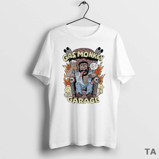 Top Gas Monkey Garage Get You Some Of That King Of Chaos T Shirt Sweater Hoodie, Sweatshirt | InkThreadWorks.com