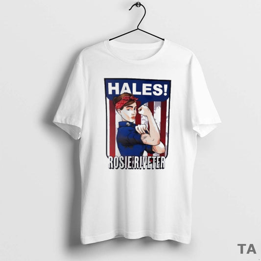 Top Hales Rosie The Riveter Strong Girl Posing Muscle T Shirt Sweater Hoodie, Sweatshirt | InkThreadWorks.com