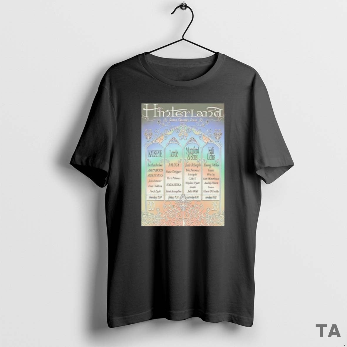 Top Hinterland St Charles Iowa Jul 30 Aug 2 2026 T Shirt Sweater Hoodie, Sweatshirt | InkThreadWorks.com